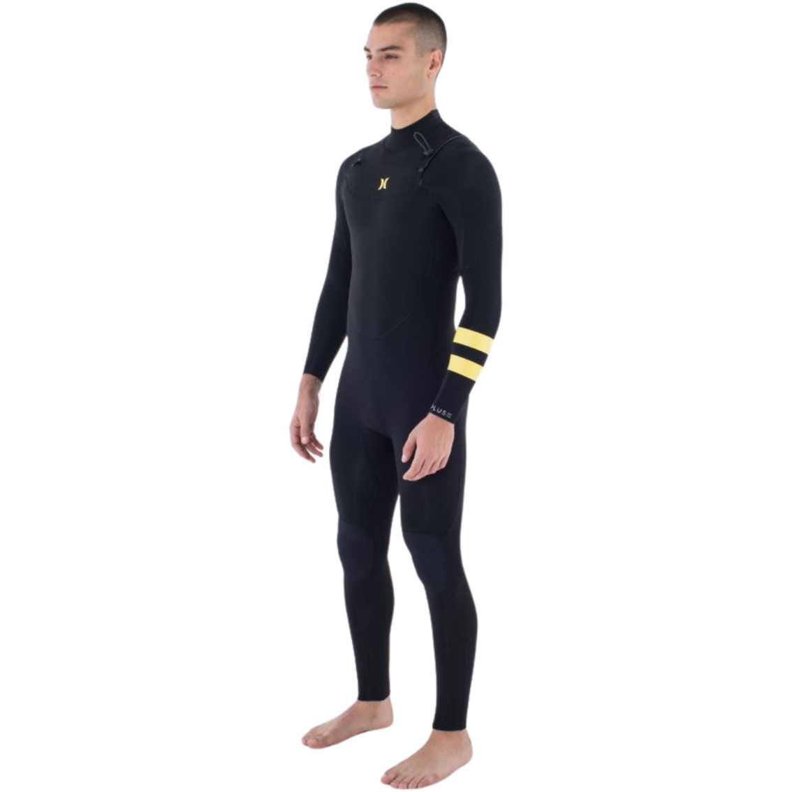 2025 Hurley Da Uomo Plus Nic II 3/2mm Chest Zip Muta MFS0014312 - Black